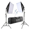 2x 135W Large Size Softbox Photography Studio Lighting Kits with Light Stand