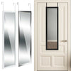 Large Over The Door Mirror Wardrobe Wall Mirror Make up Full Length Hanging Door
