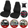 2x Universal Front Car/Van Seat Covers Protectors Black Waterproof Heavy Duty