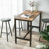 Industrial Breakfast Table Rustic Dining Table Kitchen Room Vintage Metal Unit