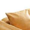 New Faux Leather Sofa Arm Chairs 1 Seat Metal Legs Padded Cushion Living Room