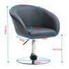 Bar Stool Bar Chair Adjustable Breakfast Kitchen Stool Leather Swivel Gas Lift