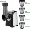 Electric Salad Maker Slicer Fruit Cutter Vegetable Grater Chopper 4 Cones Dicer