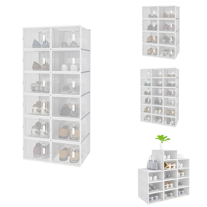 Shoe Rack DIY Storage Box Shoe Organiser Cube Stand Unit Cabinet PP Livingroom