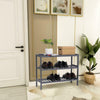 3 Tier Bamboo Shoe Rack Stand Shelf Shelving Hallway,Bathroom Storage Organiser