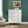 White Modern 4 Chest of Drawers Bedroom Hallway Furniture Clothes Storage