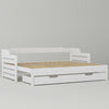3FT Single King Size Daybed Cabin Bed Guest Bed Sofa Bed with Trundle & Drawer