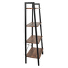 4 Tier Ladder Shelf Bookshelf Bookcase Storage Rack Metal Frame Display Stand