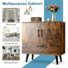 Wooden Storage Cabinet Freestanding Buffet Sideboard w/ Drawers Display Cupboard