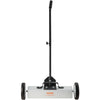 18in Magnetic Sweeper with Wheels 45lbs Rolling Sweeper Lawn Yard Grass