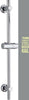 Keenware Chrome Shower Riser Rail With Push Button Adjustable Bracket; 700mm