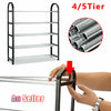 4/5 Tier Shelf Cabinet Stand Storage Shoe Rack Layer Holder Corner ACB#