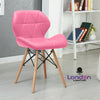 Eiffel Retro Dining Computer Desk Chair Seat Wooden Leg Home Office Room Study
