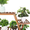 Large Sized Wood Plant Stand Multifunctional Flower Pot Slat Holder Display Deco