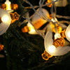 Solar/Battery Powered Light String Bee Shape LED Lights Home Room Party Decor