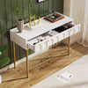 Modern Console Table 2 Drawers Wooden Hallway Living Room Storage Furniture