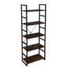 5-Tier Vintage Ladder Shelf Bookcase Storage Rack Stand Plants Display