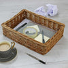 Padstow Wicker Willow Storage Tray Hamper Basket Bread Fruit Gift Large Small