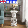 UK White Round Coffee Tea Side End Tables Rack Stand Modern Furniture Room Decor