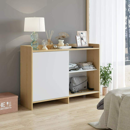 Cabinet Cupboard sideboard TV Unit Storage Shelves Cupboard Wooden W/ Doors