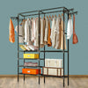 Heavy Duty Clothes Rail Rack Hanging Garment Display Stand Shoe Storage Shelf UK