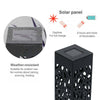 Solar 4 pcsPowered Garden Post Lights Waterproof LED Outdoor Patio Yard Lawn UK