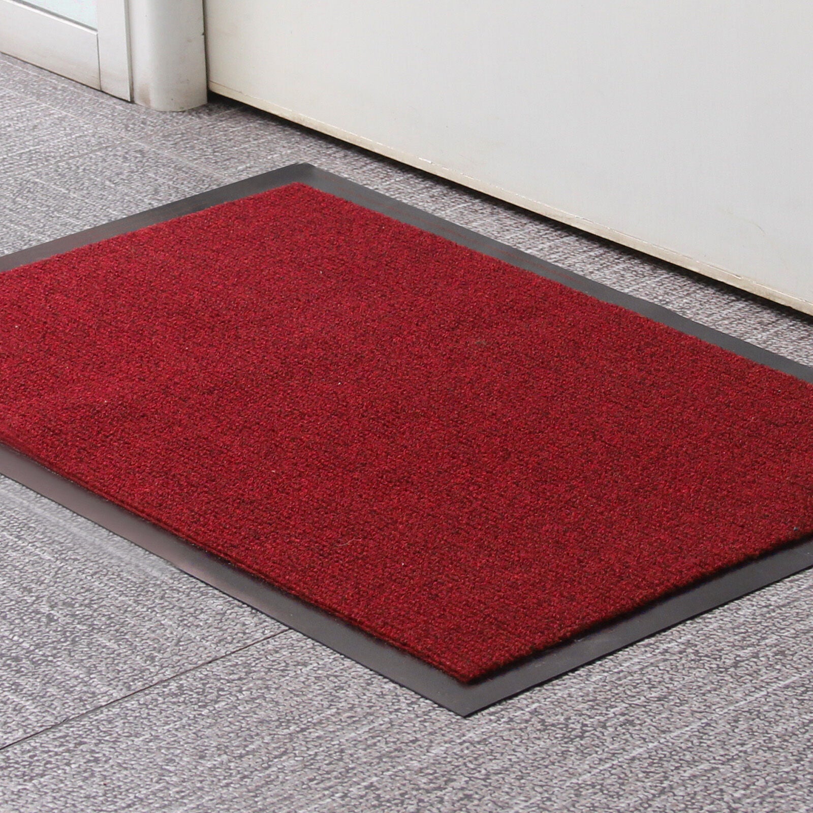 Multiple size Non Slip Rubber Door Mats Indoor Outdoor Washable Heavy Duty Rug