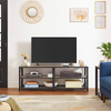 Large Industrial TV Cabinet Vintage Media Storage Unit Rustic Home Console Table