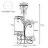 Metal Plant Stand Multilayer Flower Herbs Holder Flower Rack for Home Decoration