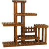 5 Tier Wooden Plant Flower Pot Display Stand Shelf Storage Rack Outdoor Indoor