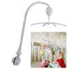 White Baby Crib Mobile Hanging Bed Bell Holder Toy Arm Bracket Wind-up Music Box