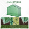 Walk-In Portable Greenhouse Mini Grown House Steel Frame Window Green