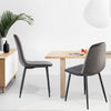 Set of 2/4/6 Velvet Dining Chairs Padded Seat Metal Legs Kitchen Home Office UK