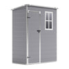 Plastic Garden Shed with Window Lockable Door Outdoor Tool Storage Shelter House