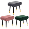 NEW Velvet Seat Footrest Pouffe Footstool Stool Padded Ottoman Sofa Bench Chair