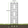 2x Large Wall Metal Garden Trellis Lattice Climbing Potted Plant Stand Lawn Yard