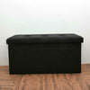 Double Large Ottoman Folding Storage Foot Stool Box Toy Seat Pouffe 76*38*38Cm