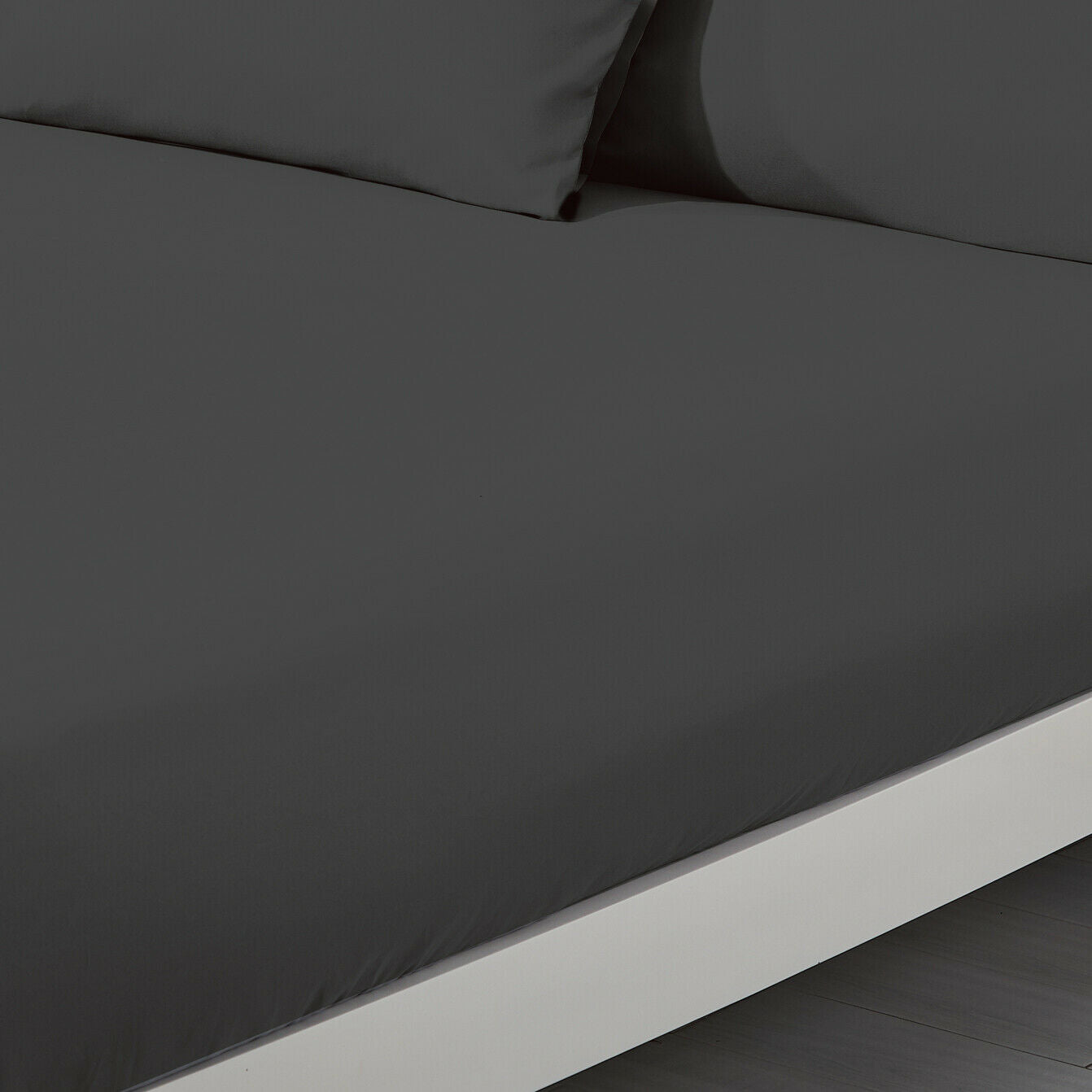 Plain Duvet Cover & Pillowcase Reversible Bedding Set or Fitted Sheet