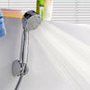 Chrome jet Water Shower Head Super Low Pressure Boosting Bath Saving Pinhole Abs