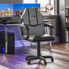Cushioned Computer Gaming Desk Office Chair Executive Swivel Leather Home Desk