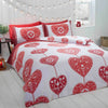 THERMAL 100% BRUSHED COTTON FLANNELETTE QUILT DUVET COVER BED SET COSY WARM SOFT