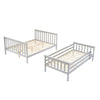 Bunk Bed Wooden Single Top Double Base Bed Pine Frame Children Bedroom Furniture