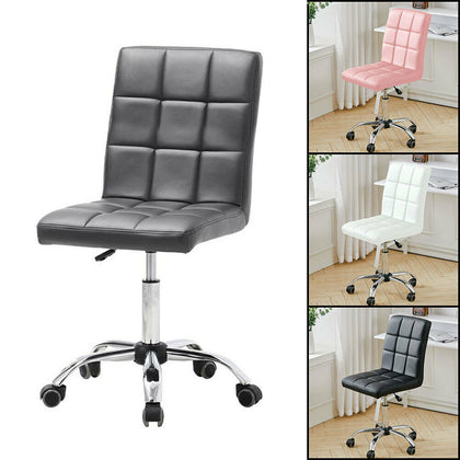 PU Leather Padded Swivel Computer Desk Chair Office Study Working Gaming Seat
