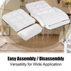 2-In-1 Folding Lazy Sofa Bed 5-Position Adjustable Armchair Floor Sofa W/ Pillow