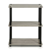 Furinno Turn-N-Tube 3-Tier Compact Multipurpose Shelf Display Rack Bookshelf