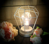 Battery Operated LED Desk Lamp Industrial Retro Light Up Bedside Lantern HomeMAT