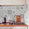 40PCS Moroccan Style Tile Wall Stickers Kitchen Bathroom Self-Adhesive Mosaic UK