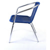 Aluminium Chrome Bistro Table Square Round Stacking Chair Cafe Outdoor Furniture