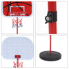 200cm Free Standing Basketball Hoop Net Kid Backboards Stand Rack Set Adjustable