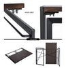 Brand New Foldable desk walnut color metal legs 100x50cm PPR £199